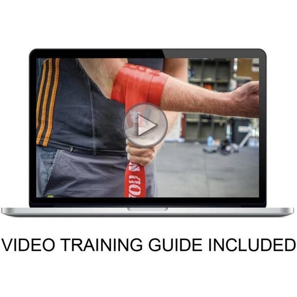 WOD Nation Muscle Floss Bands Recovery Band 1 Pack-Heavy W/ Carrying Bag, Black - Picture 6 of 7